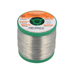 Sârmă de Lipit fără Plumb Sn95,5Ag3,8Cu0,7 500um 0,5kg | Electronic-mag.ro | Componente Electronice