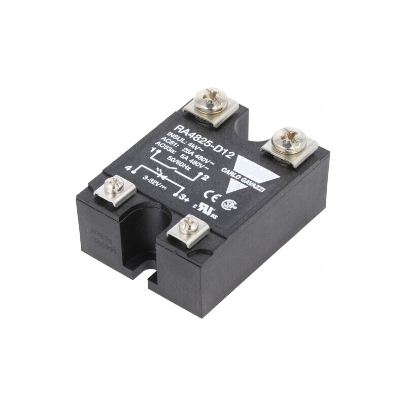 Releu Semiconductor 1-Fazat 25A 3-32VDC 42-530VAC | Electronic-mag.ro | Componente Electronice Releu Semiconductor 1-Fazat 25A 3-32VDC 42-530VAC | Electronic-mag.ro | Componente Electronice