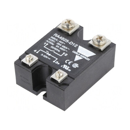 Releu Semiconductor 1-Fazat 25A 3-32VDC 42-530VAC | Electronic-mag.ro | Componente Electronice