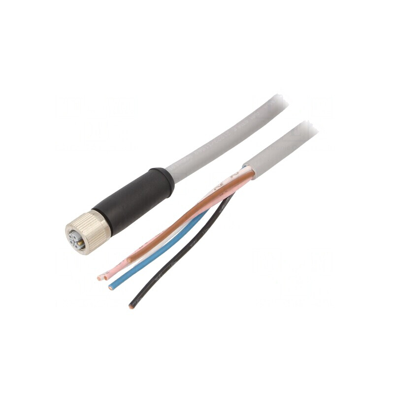 Cablu Conectare M12 5 Pin 5m 63VDC PUR | Electronic-mag.ro | Componente Electronice