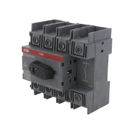 Separator-întrerupător Poli 4 pentru șină DIN 100A OT | Electronic-mag.ro | Componente Electronice