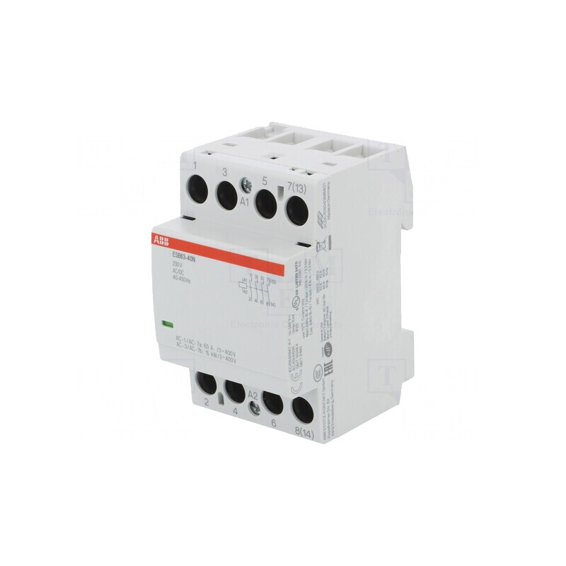 Contactor 4-poli 63A 230V AC/DC NO x4 | Electronic-mag.ro | Componente Electronice