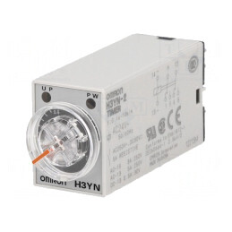 Timer Digital H3YN-2 AC24 0,1s-10min DPDT 250VAC/5A | Electronic-mag.ro | Componente Electronice