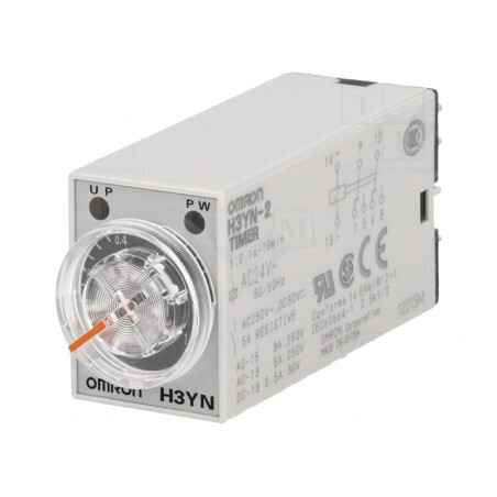 Timer Digital H3YN-2 AC24 0,1s-10min DPDT 250VAC/5A | Electronic-mag.ro | Componente Electronice