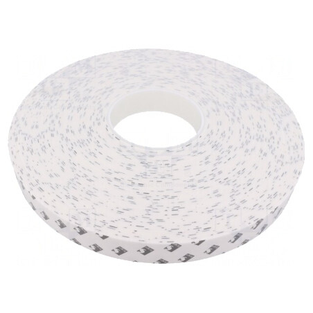 Bandă dublu adezivă acrilică albă 25mm x 33m x 1,1mm | Electronic-mag.ro | Componente Electronice
