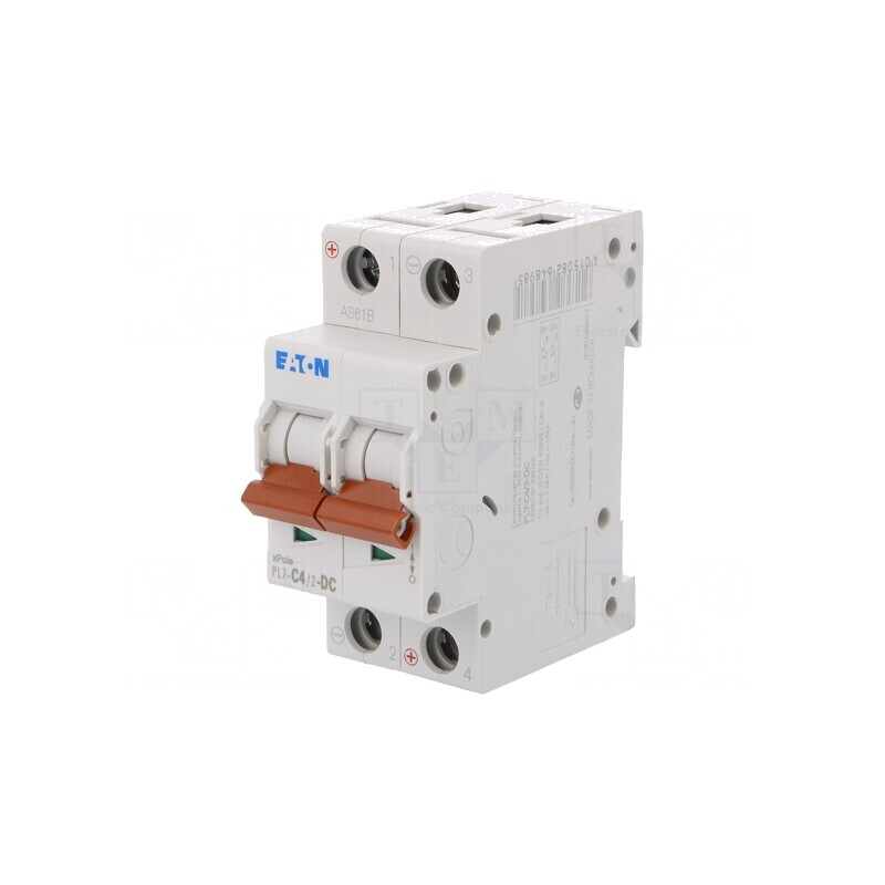 Întrerupător de Supracurent 4A 2 Poli 230/400V 250VDC | Electronic-mag.ro | Componente Electronice
