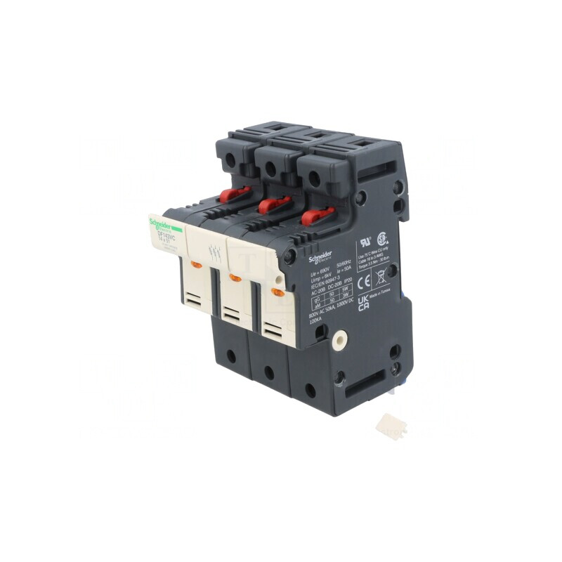 Suport Siguranță pentru Șină DIN Poli 3 | Electronic-mag.ro | Componente Electronice