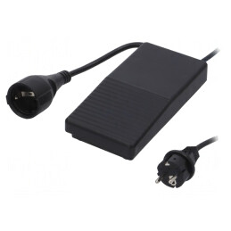 Comutator de Picior Negru DPST-NO 6A/250VAC | Electronic-mag.ro | Componente Electronice