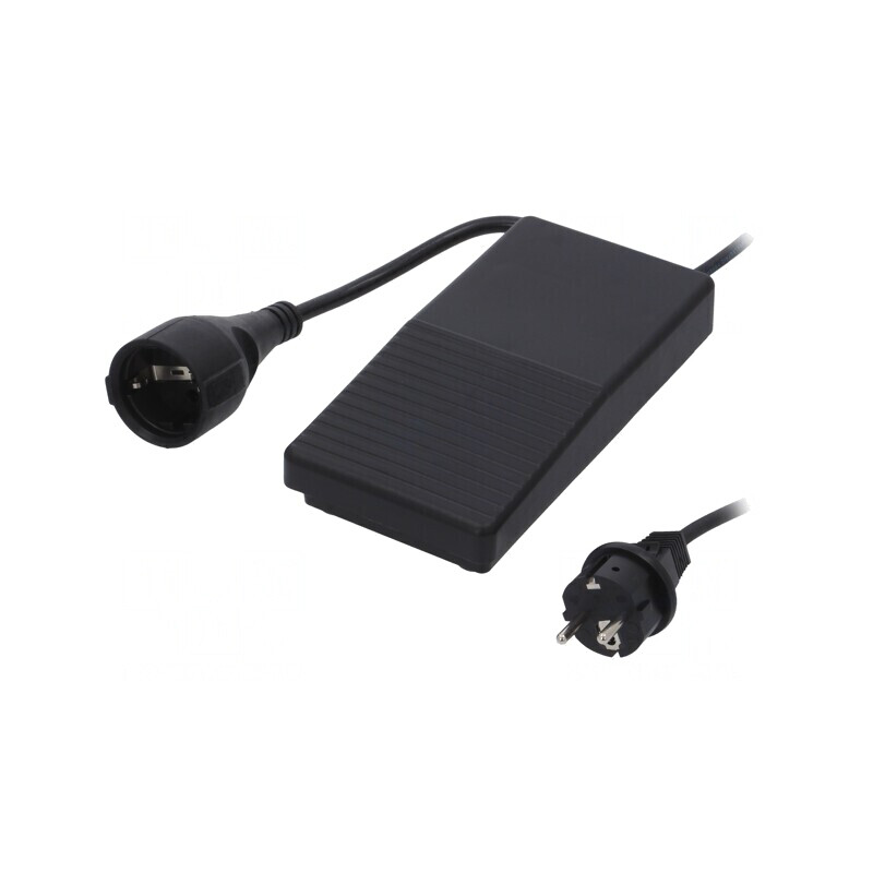 Comutator de Picior Negru DPST-NO 6A/250VAC | Electronic-mag.ro | Componente Electronice
