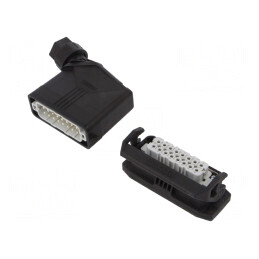 Conector HDC tată mamă 250V 16A 16 pini 16PE