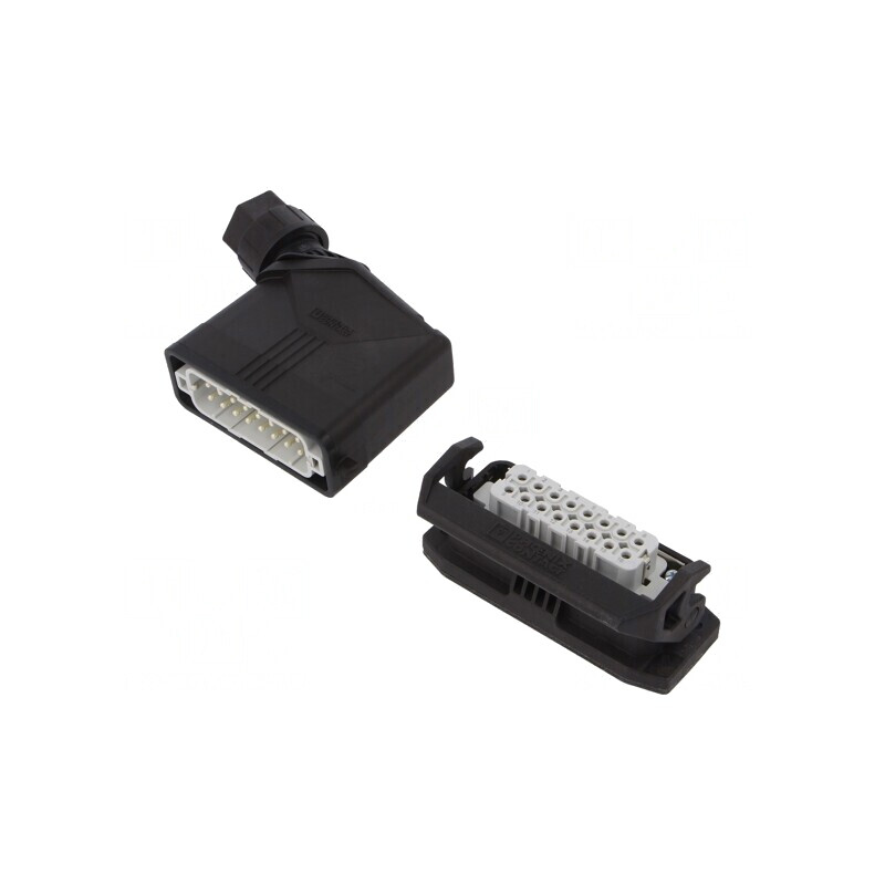 Conector HDC tată mamă 250V 16A 16 pini 16PE | Electronic-mag.ro | Componente Electronice