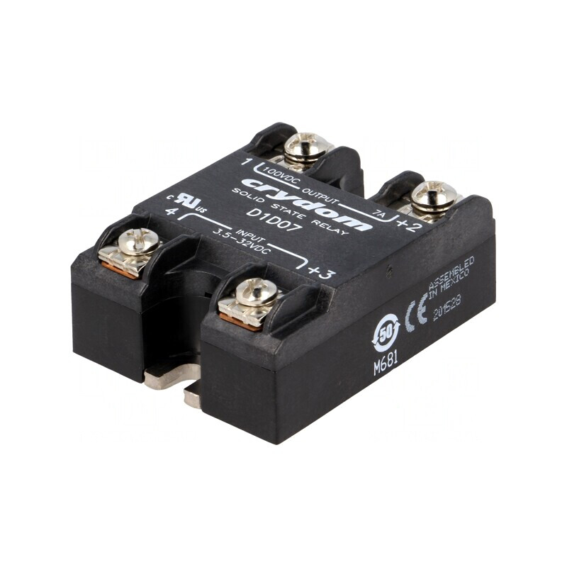 Releu Semiconductor 7A 1-100VDC 3.5-32VDC Serie 1-DCL D1D07 | Electronic-mag.ro | Componente Electronice Releu Semiconductor 7A 1-100VDC 3.5-32VDC Serie 1-DCL D1D07 | Electronic-mag.ro | Componente Electronice
