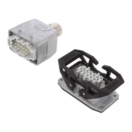 Conector HDC 500V 16A 10 Pin 10 PE | Electronic-mag.ro | Componente Electronice