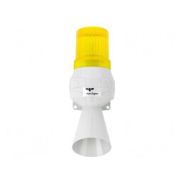 Semnalizator luminos și acustic 230V galben BA15D | Electronic-mag.ro | Componente Electronice