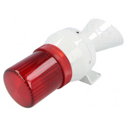 Semnalizator Luminos și Acustic 230-240V Bec Roșu BA15D | Electronic-mag.ro | Componente Electronice