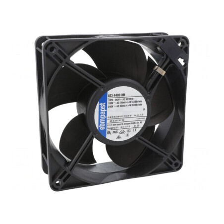 Ventilator Axial EC 119x119x38mm 175m3/h 43dBA 100-240VAC | Electronic-mag.ro | Componente Electronice