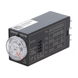 Timer DPDT 0,1s-10min 24VAC H3YN-2-B | Electronic-mag.ro | Componente Electronice