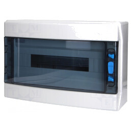 Carcasă pentru aparatură modulară IP65 albă 18 moduli ABS | Electronic-mag.ro | Componente Electronice