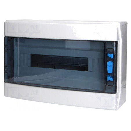 Carcasă pentru aparatură modulară IP65 albă 18 moduli ABS | Electronic-mag.ro | Componente Electronice