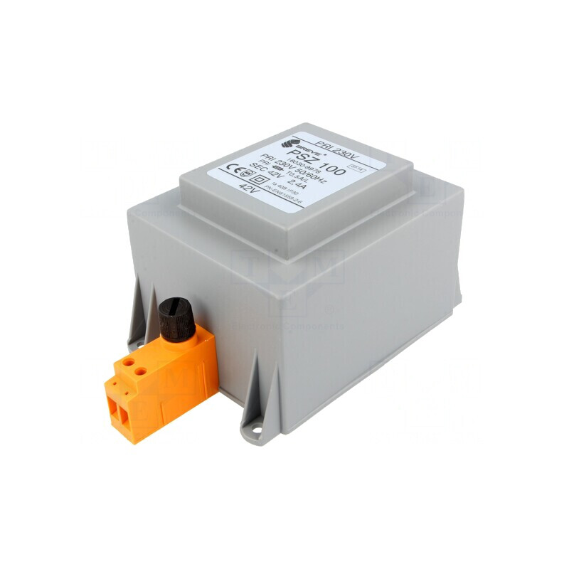 Transformator Alimentare 100VA 230V 42V DIN PSZ100/230/42V | Electronic-mag.ro | Componente Electronice