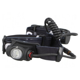 Lanternă LED pentru Cască 400lm Neagră 3W | Electronic-mag.ro | Componente Electronice
