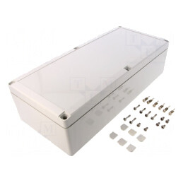Carcasă Universală ABS Gri 160x360x95mm EURONORD 3 | Electronic-mag.ro | Componente Electronice