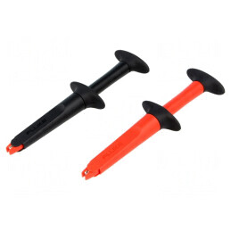 Clips de măsurare crocodil 10A 4mm 1000VAC negru roșu FLUKE AC220 | Electronic-mag.ro | Componente Electronice