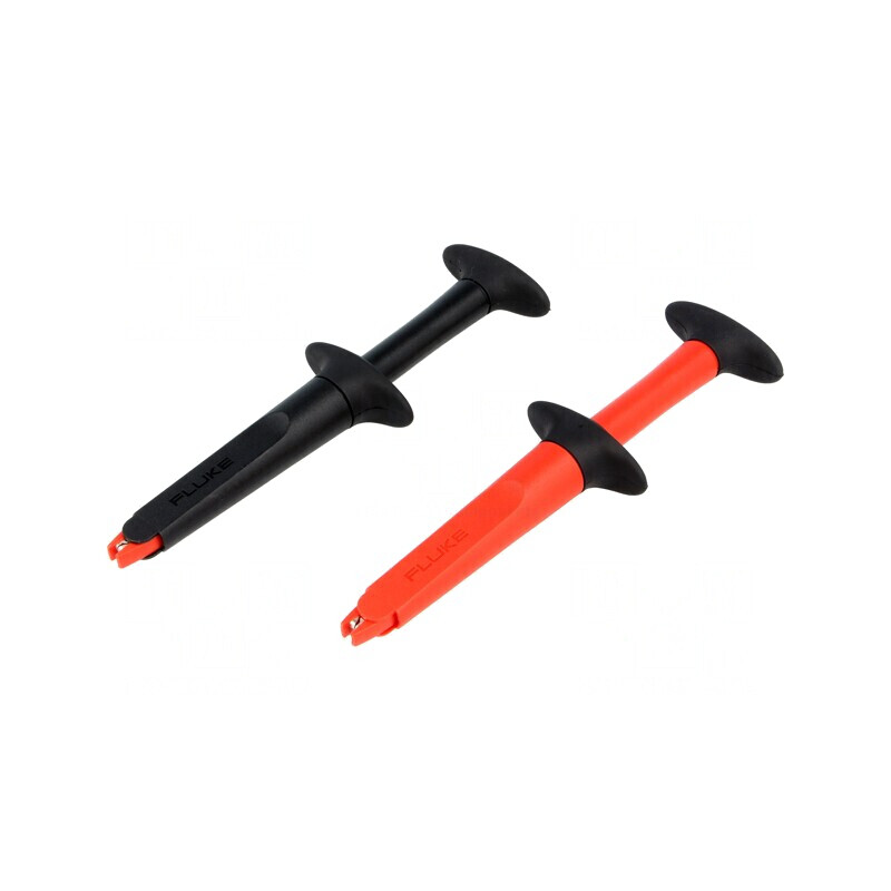 Clips de măsurare crocodil 10A 4mm 1000VAC negru roșu FLUKE AC220 | Electronic-mag.ro | Componente Electronice