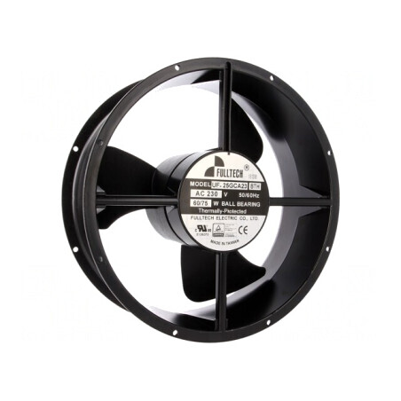 Ventilator AC Axial 230V Ø254x89mm 1110m3/h 61dBA Cu Bilă | Electronic-mag.ro | Componente Electronice