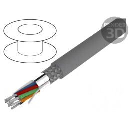 Cablu Alpha Essential 2x22AWG PVC Gri 30,5m