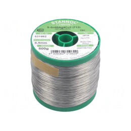 Sârmă de lipit fără plumb 0.5mm 0.5kg 217°C | Electronic-mag.ro | Componente Electronice