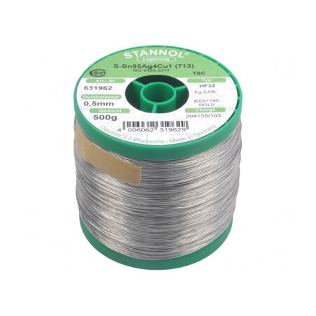 Sârmă de lipit fără plumb 0.5mm 0.5kg 217°C | Electronic-mag.ro | Componente Electronice