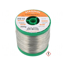 Sârmă de lipit fără plumb 0,5mm 0,5kg 217°C | Electronic-mag.ro | Componente Electronice
