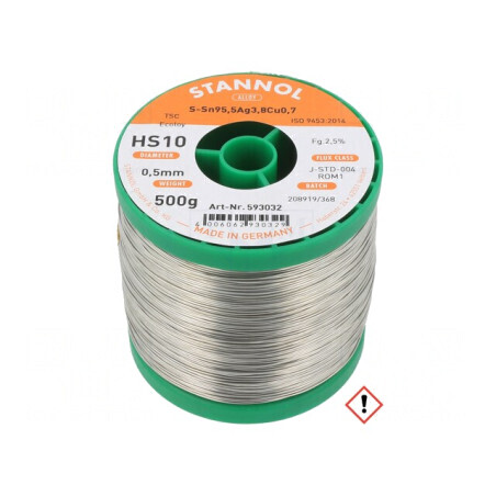 Sârmă de lipit fără plumb 0,5mm 0,5kg 217°C | Electronic-mag.ro | Componente Electronice