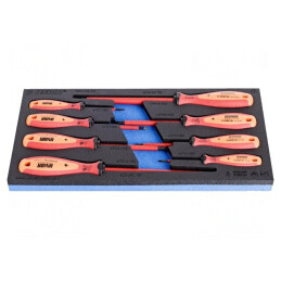 Set Șurubelnițe Izolate Phillips și Pozidriv 8 Bucăți | Electronic-mag.ro | Componente Electronice