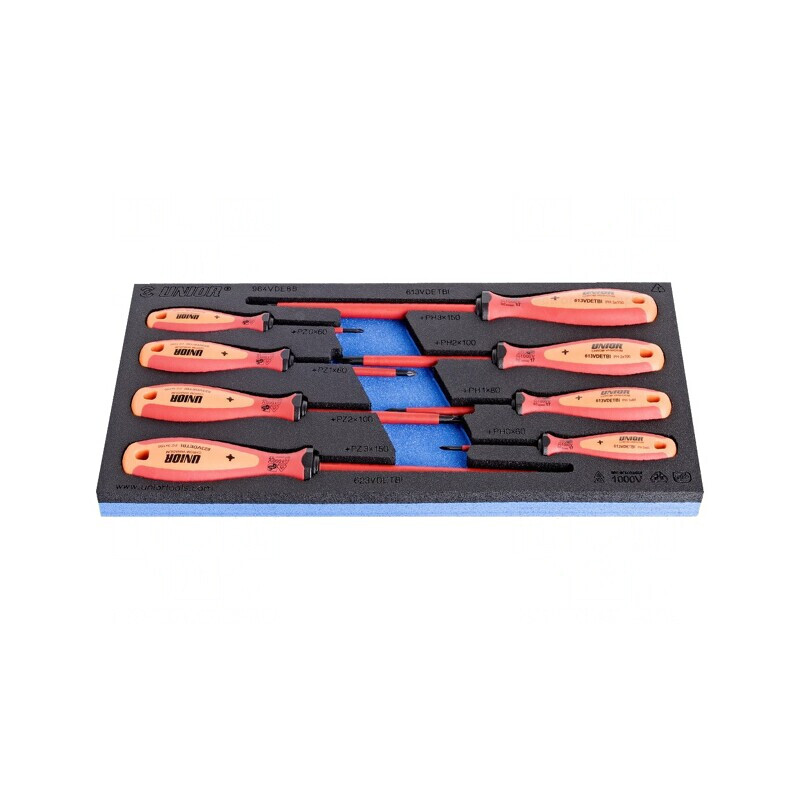 Set Șurubelnițe Izolate Phillips și Pozidriv 8 Bucăți | Electronic-mag.ro | Componente Electronice