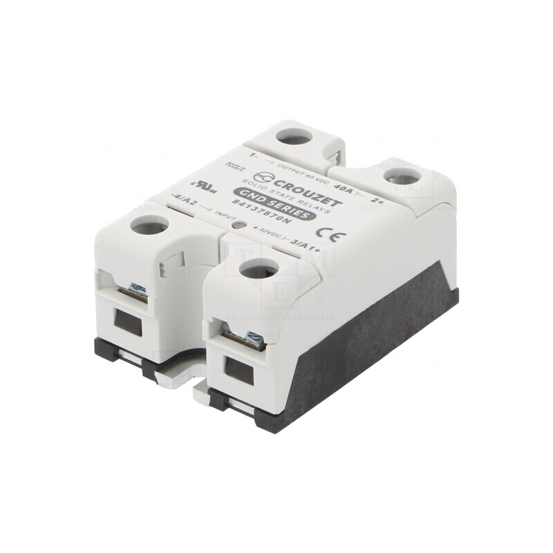 Releu Semiconductor 40A 4-32VDC 5-60VDC IP20 | Electronic-mag.ro | Componente Electronice
