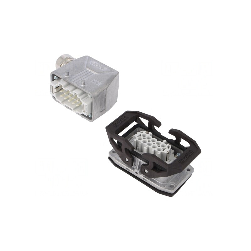 Conector HDC tată mamă 500V 16A 10 pini 10 PE | Electronic-mag.ro | Componente Electronice