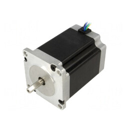 Motor: pas cu pas | 8,6VDC | Ax: crestătură D | max.1341mNm | 1A | STEPPER MOTOR: UNIPOLAR/BIPOLAR 57×76MM