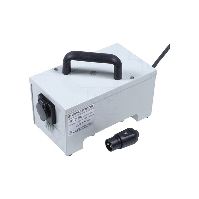 Transformator de Siguranță 120VA 230VAC 24V IP44 Clasa II | Electronic-mag.ro | Componente Electronice