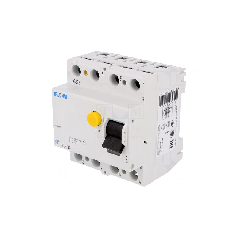 Întrerupător diferenţial 40A 300mA 4P IP20 | Electronic-mag.ro | Componente Electronice