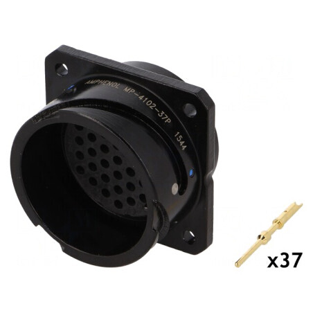 Conector Circular Soclu 16P 37 Pin 13A | Electronic-mag.ro | Componente Electronice