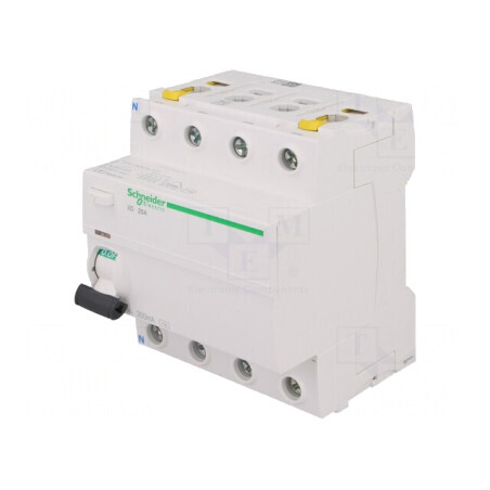 Întrerupător Diferențial 25A 300mA 4 Poli 400VAC | Electronic-mag.ro | Componente Electronice