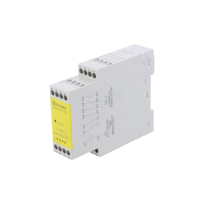Releu de Siguranță 7S 24VDC pentru Șină DIN IP20 | Electronic-mag.ro | Componente Electronice