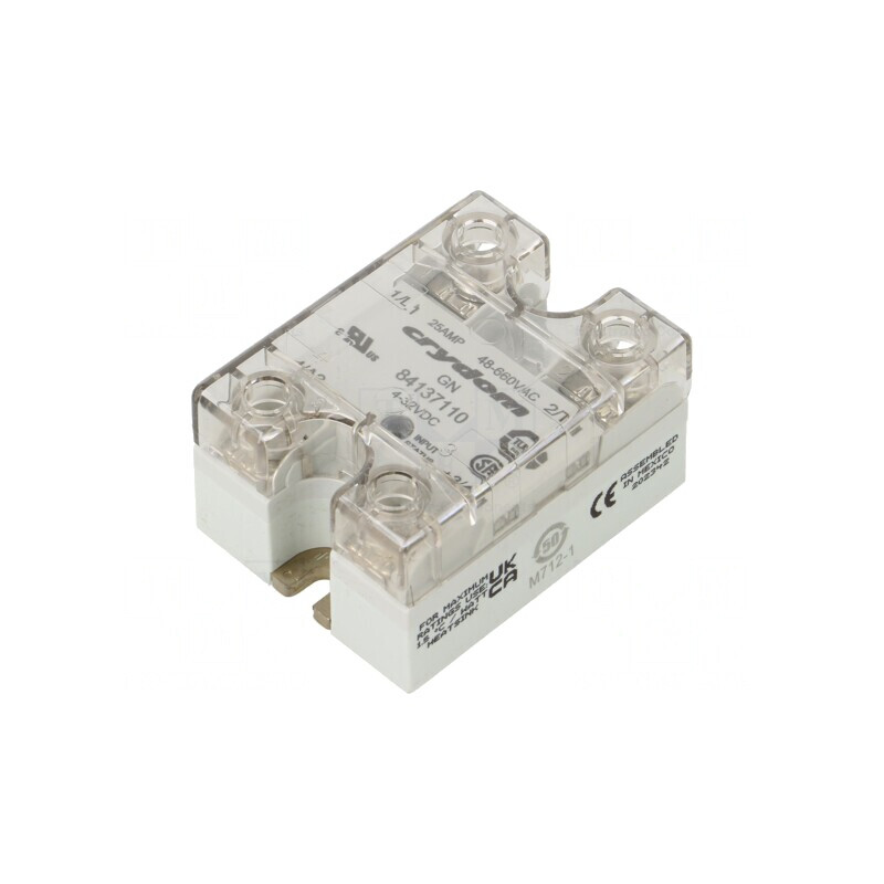 Releu Semiconductor 25A 1-Fazat 3-32VDC 48-660VAC | Electronic-mag.ro | Componente Electronice