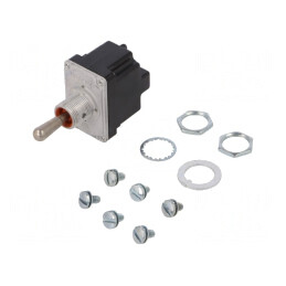 Comutator Basculant DPDT (ON)-ON-(ON) 6A 230VAC IP67 | Electronic-mag.ro | Componente Electronice