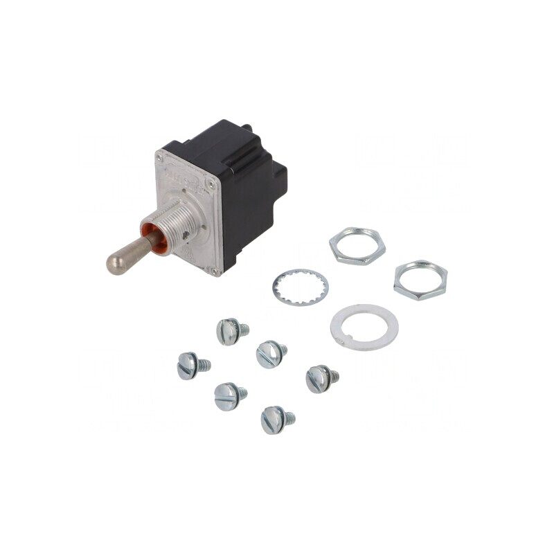 Comutator Basculant DPDT (ON)-ON-(ON) 6A 230VAC IP67 | Electronic-mag.ro | Componente Electronice
