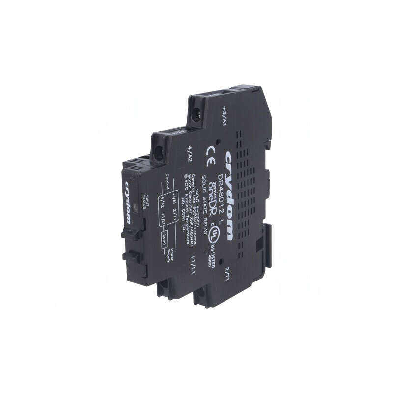 Releu Semiconductori 1-Fazat 12A 48-600VAC 4-32VDC | Electronic-mag.ro | Componente Electronice