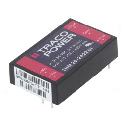 Convertor DC/DC 20W 9-36V la 12V/-12V | Electronic-mag.ro | Componente Electronice