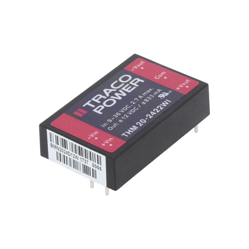 Convertor DC/DC 20W 9-36V la 12V/-12V | Electronic-mag.ro | Componente Electronice Convertor DC/DC 20W 9-36V la 12V/-12V | Electronic-mag.ro | Componente Electronice